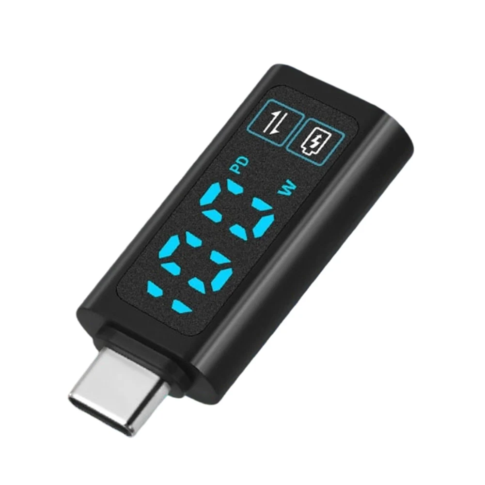 Digital Display Adapter DC 5-24V PD100W Fast Charging For Type-c Voltage Power Meter High ABS Red Blue White For Laptop Ph