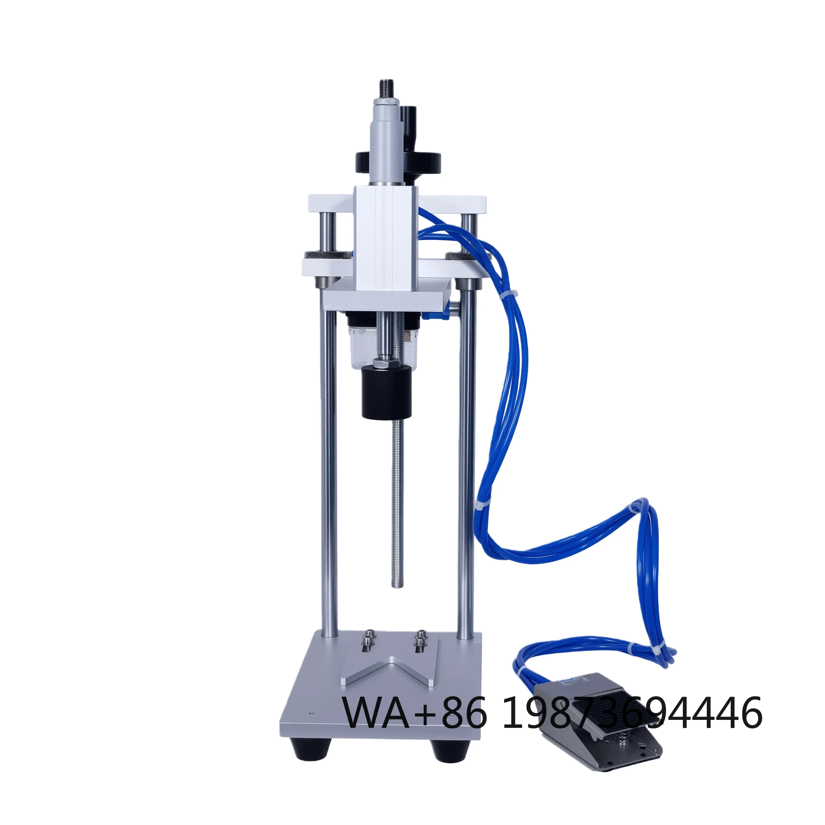 Semi Automatic Perfume Bottle Cap Press, Pneumatic Crimping and Sealing Machine
