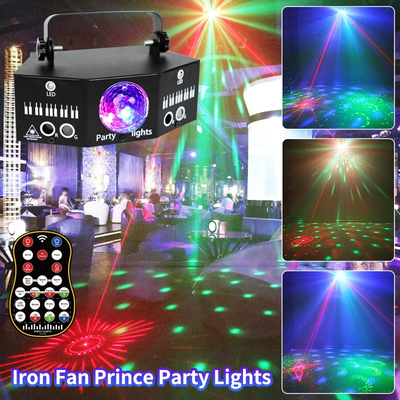 Birthday Holiday Events Party Decorations RGBW 9 Eyes DJ Led Beam Disco Lighting Stage Laser sound activated party lights