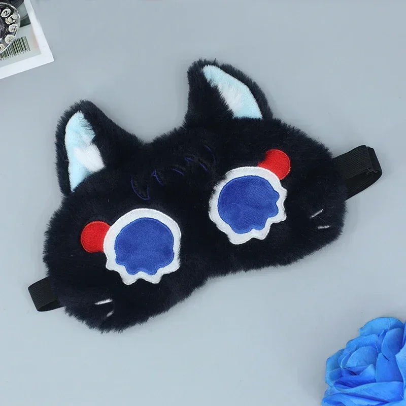 

Genshin Impact Wanderer Cosplay Warm Eye Shade Kunikuzushi Balladeer Plush Kawaii Cat Sleep Mask Relax Eyes Patch Eyeshade