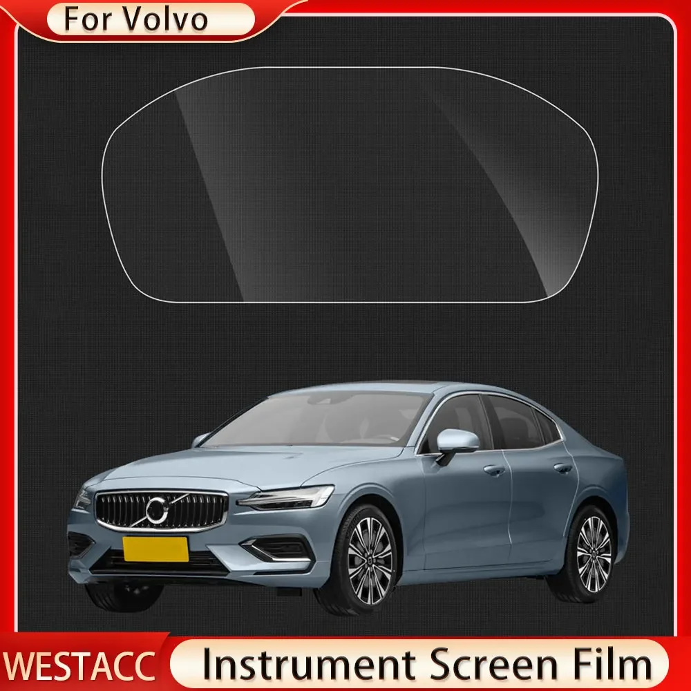 Car Instrument Screen Film for Volvo XC40 V90 S90 S60 2021-2023 LCD Screen Speedometer Panel Membrane Anti-scratch Protector
