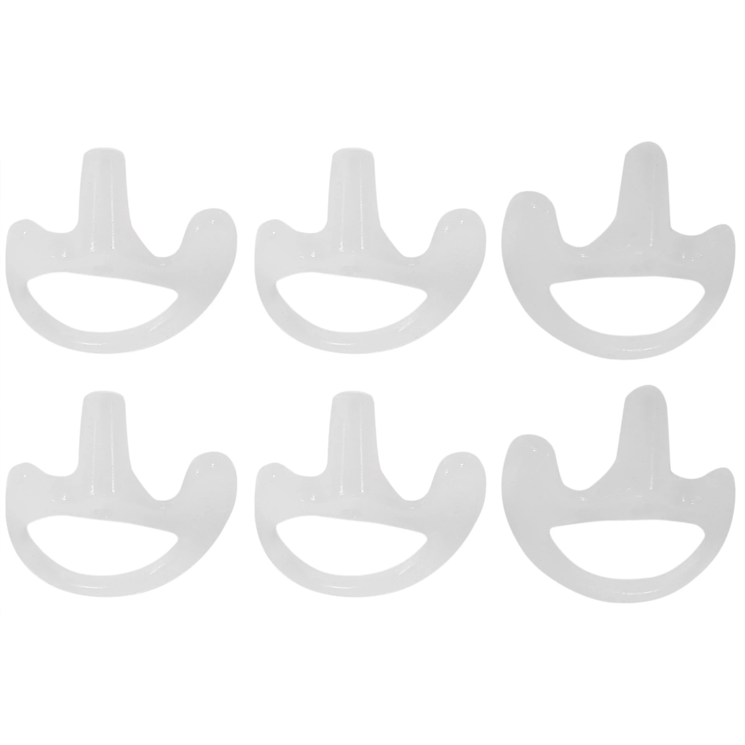 3 Pairs Transparent Silicone Soft Earbud for Walkie Talkie Covert Acoustic Tube Earpiece Small/Middle/Large J6116Z A002