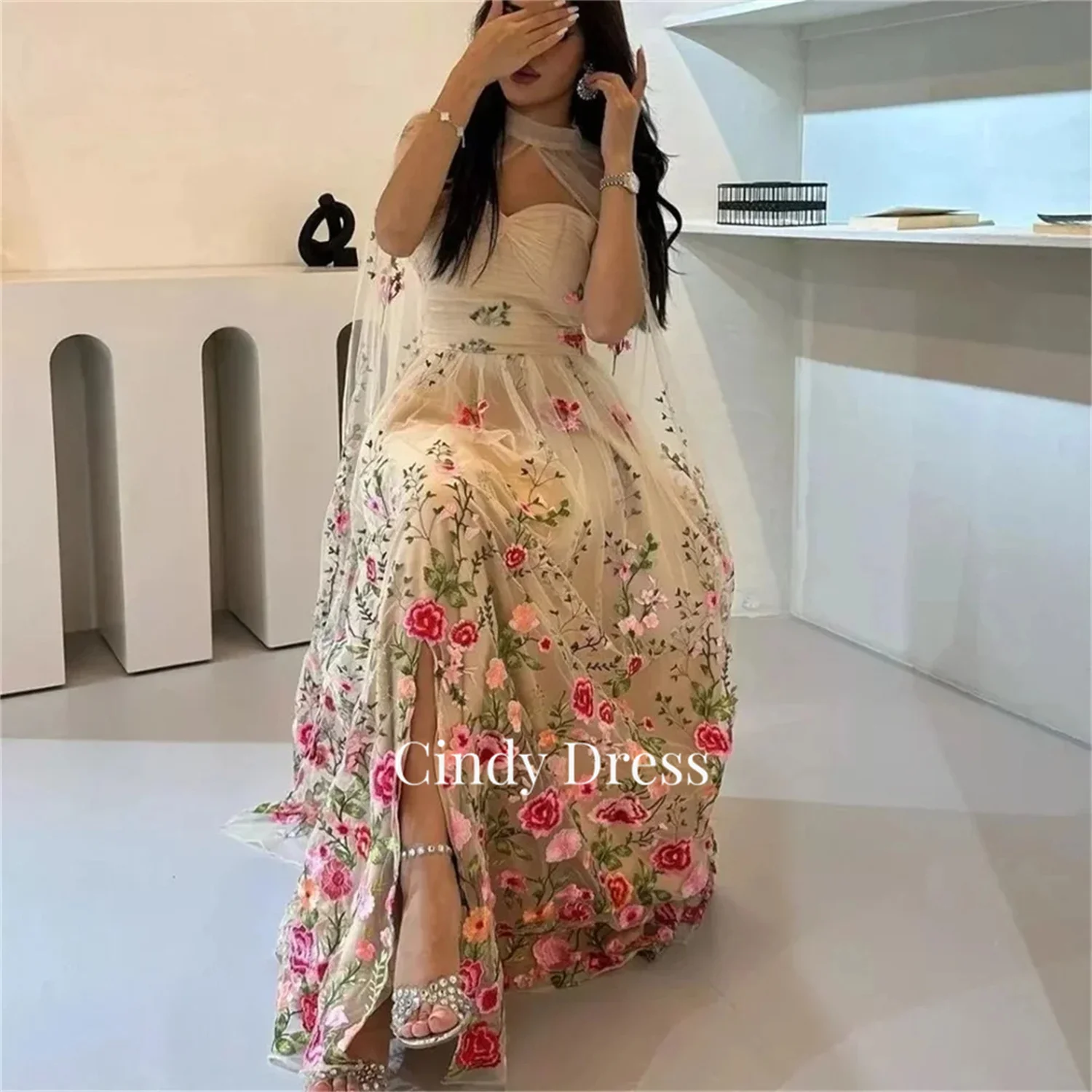 Princess Sweetheart Flowers Shawl High Quality Luxury Dress for Weddings Gala Dresses Customized Evening Gown Ball Gowns Formal