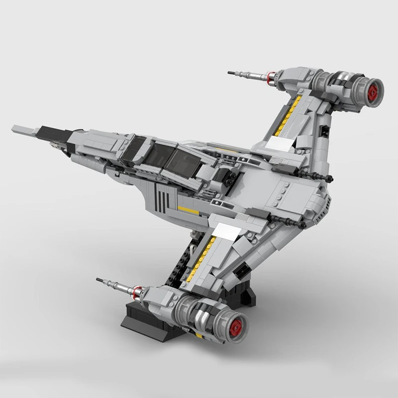 1148PCS N-1 Starfighter Kit Blocco da costruzione modulare Sistema di propulsore Ali mobili e carrello di atterraggio Star Batter Ventole Costruzione avanzata