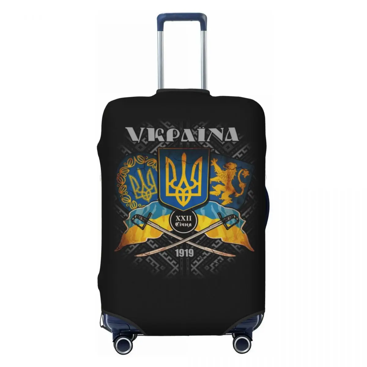 

Custom Day Of Unity Of Ukraine Luggage Cover Elastic Ukrainian Proud Flag Travel Suitcase Protective Covers Suit For 18-32 inch