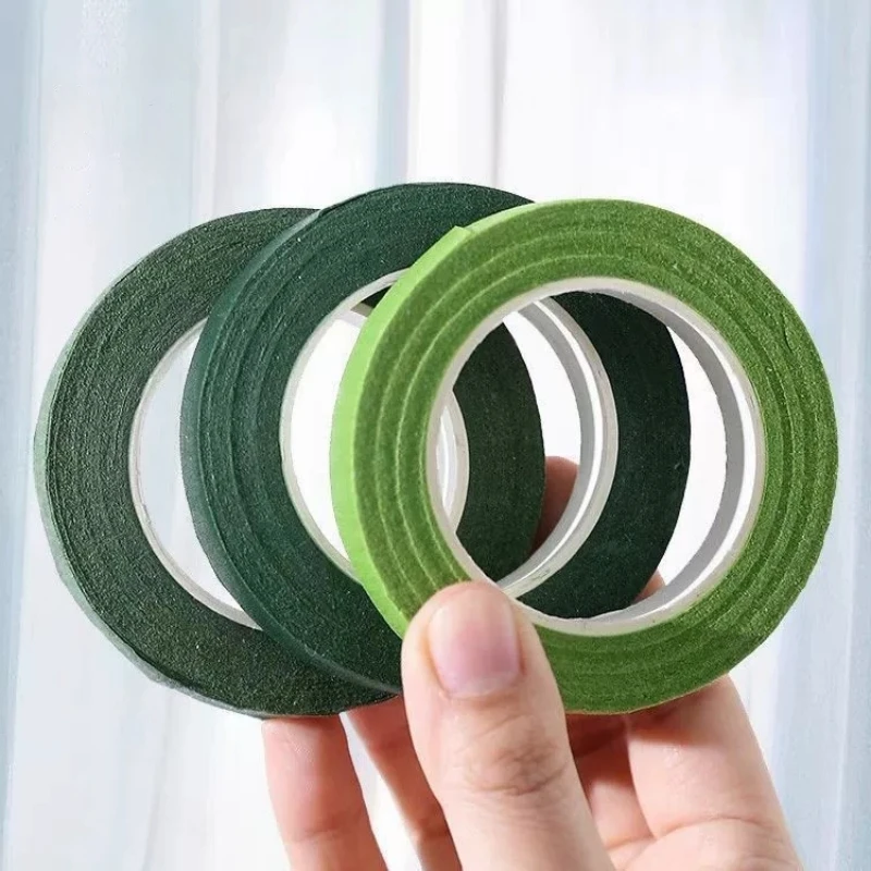 30 Yards/Rolle 12mm Blumenstielband Selbstklebendes Staubenwickelpapierband DIY Blumendekoration für Floristen Hochzeitsfeier – Detail 5