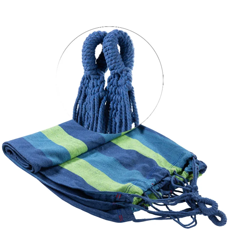 Outdoor Camping Canvas Hammock (190X80Cm / 87X32 in), Single-Person Outdoor Hammock with Two 2m Inch Long Straps and Storage Bag