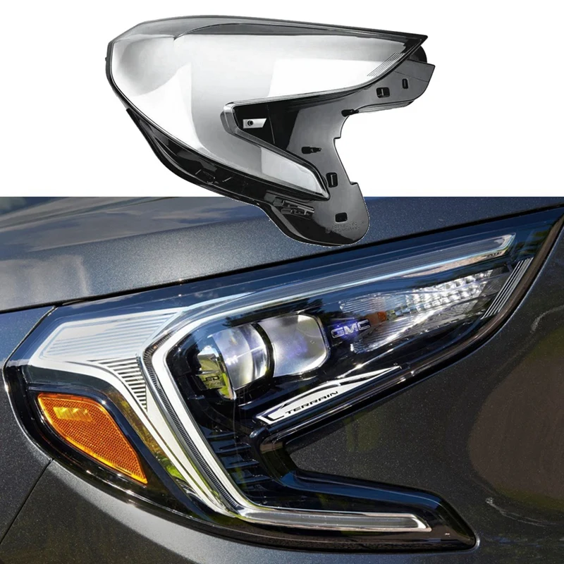 

Left Front Headlight Lens Cover For GMC Terrain 2018 2019 2020 Lampshade Head Light Lamp Glass Replacement Light Shell