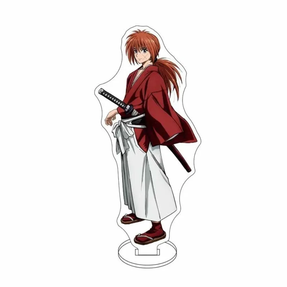 Diy Rurouni Kenshin Anime Randapparatuur Acryl Board Figuur Stand Model Cartoon Tweedimensionale Desktop Ornament Vakantiegeschenken