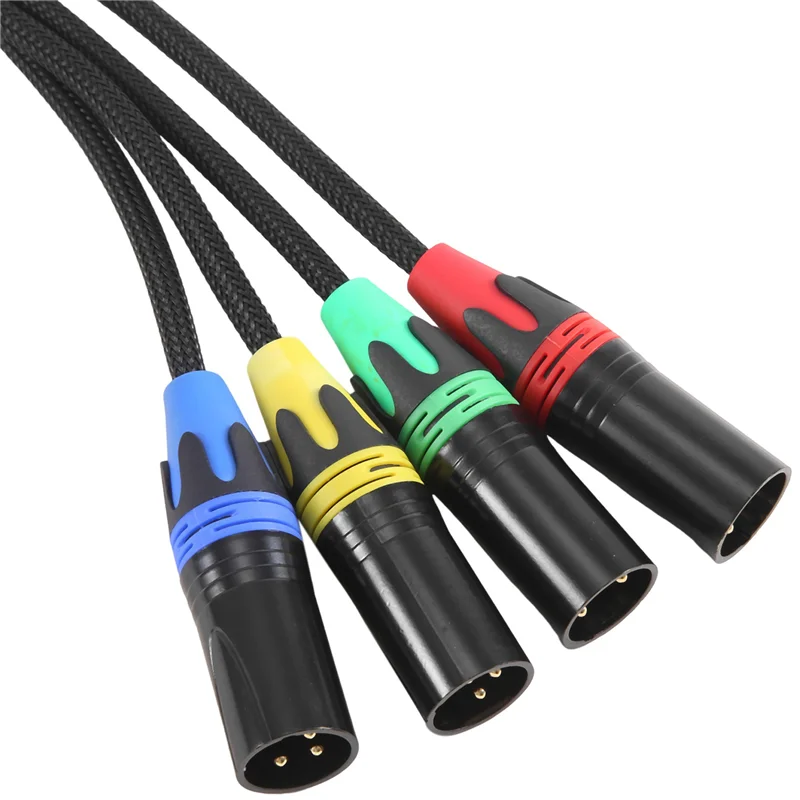 AC56-XLR 4-Channel 3-Pin Multi Network Stage And Studio Connection, XLR Male And Female Cable Stage Audio RJ45