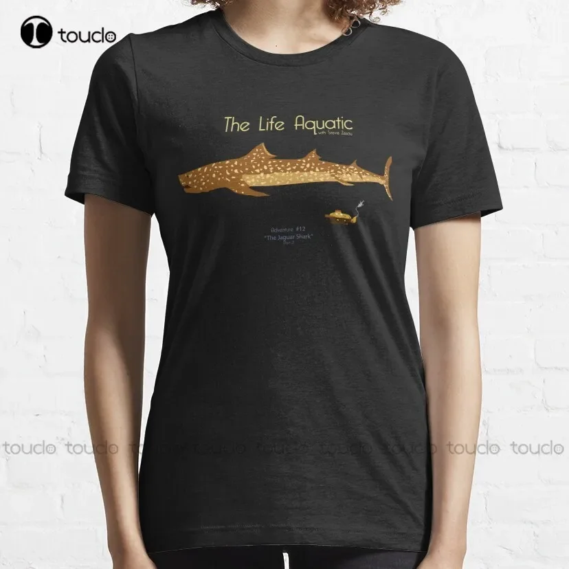 The Life Aquatic - Jaguar_Shark T-Shirt men tshirts Custom aldult Teen unisex digital printing xs-5xl All seasons cotton