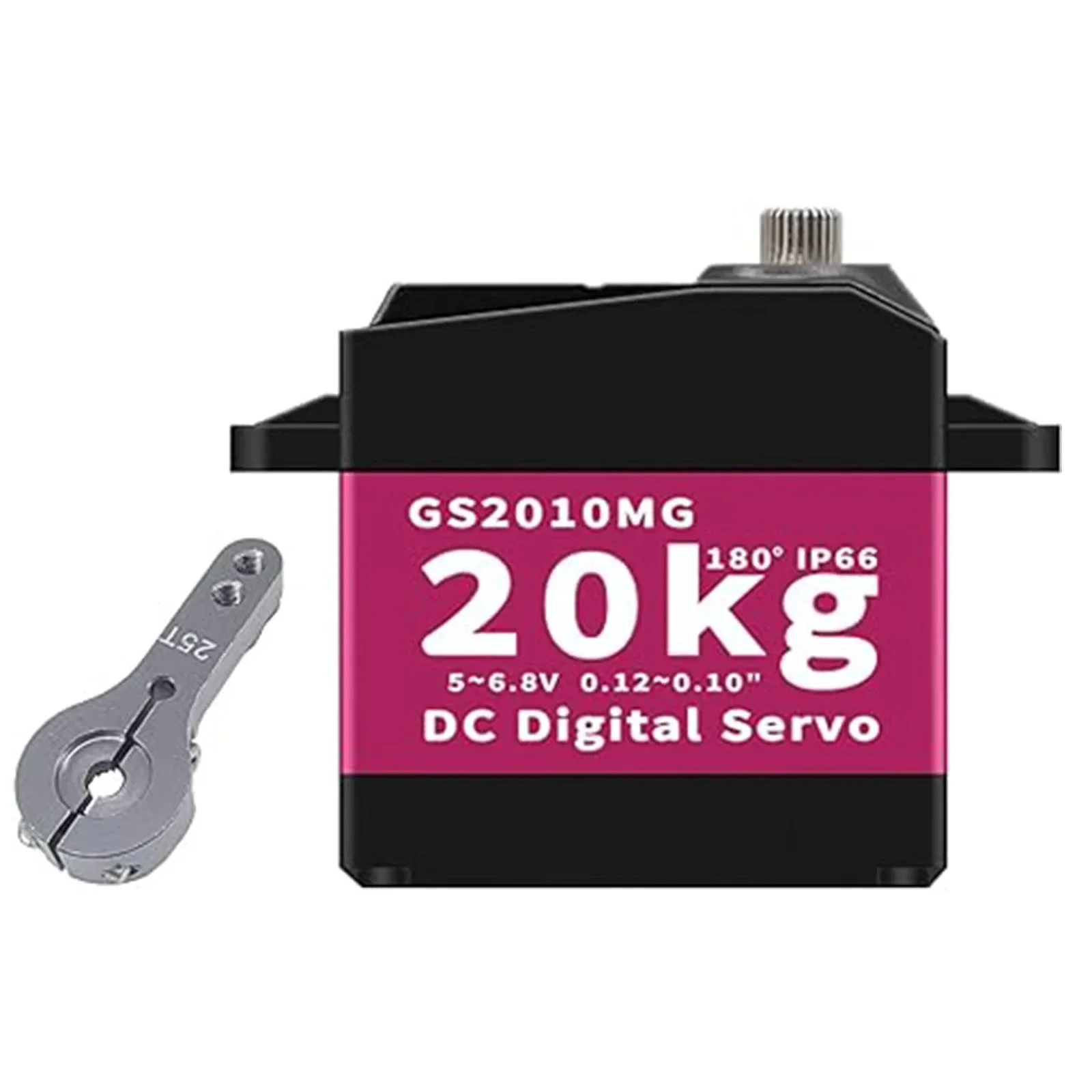 GOTECK 20/30KG Digital Servo,Full Metal Gear Waterproof Steering Servo,with 25T Servo Horn for 1/8 1/10 RC Crawler Car Boat DIY