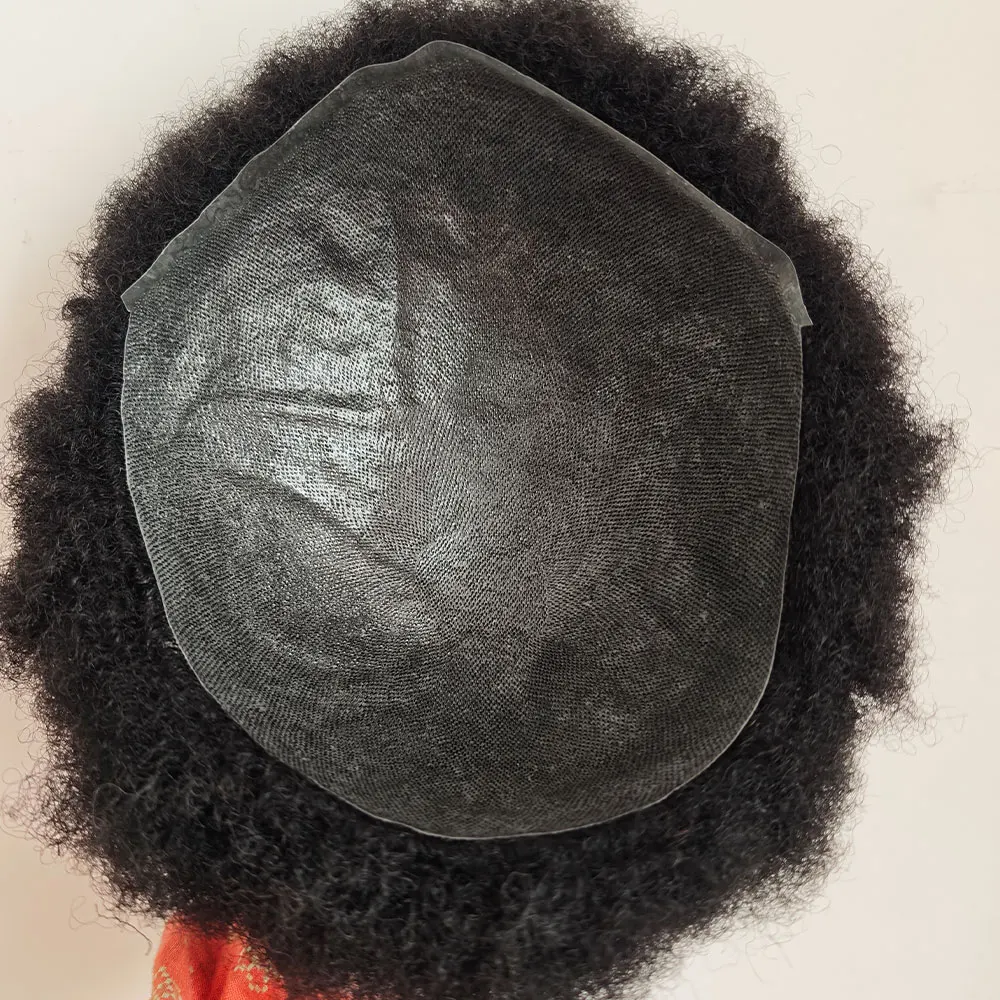 

Мужской парик-накладка Afro Curl для чернокожих мужчин, 8x10 дюймов, из натуральных волос, 0.06 4 мм, система замещения, прочная полиуретановая основа 1 # ЧЕРНЫЙ КАУТИРУМНЫЙ