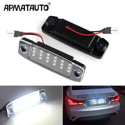 2pcs White LED License Plate Light Assemblies For 2011-2014 Hyundai Sonata YF i45 i40 Kona 2017-up OEM 925103F000,925013S100