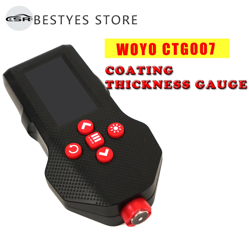 WOYO CTG007 High Precision Coating Thickness Gauge Automobile Paint Surface Detector Paint Thickness Measuring Instrument