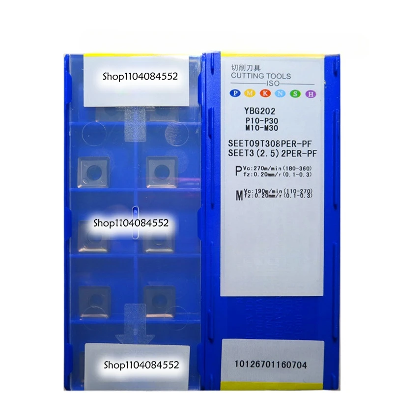 

Оригинальная четырехсторонняя фреза Zhuzhou с ЧПУ YBG202 SEET09T308PER-PM, оригинальный запас, можно заказать SEET 09T308PER