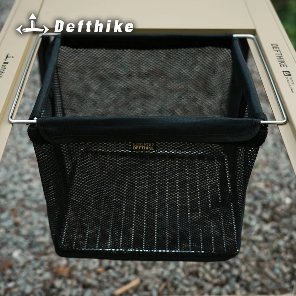 Defthike 1 Einheit Netz-Korb 24L für IGT-Tisch, faltbar, leicht, vielseitig einsetzbar, Abtropf- und Aufbewahrungstasche, Outdoor-Camping-Zubehör