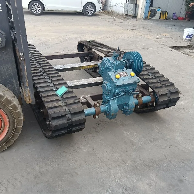 Manufacturers supply crawler drill chassis, gearbox rubber crawler chassis, crawler hydraulic walking chassis