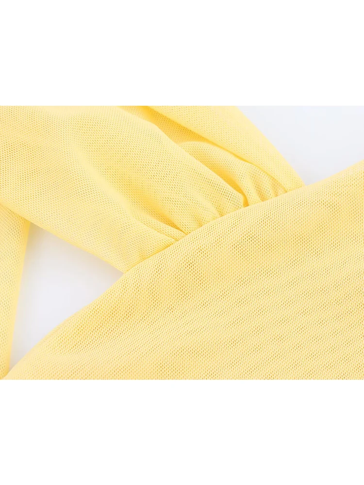 جديد TFMLN ملابس داخلية نسائية مثيرة غير منتظمة شبكية بدون أكمام على الشاطئ بدلة لعب صيفية ضيقة على الموضة للسيدات #4