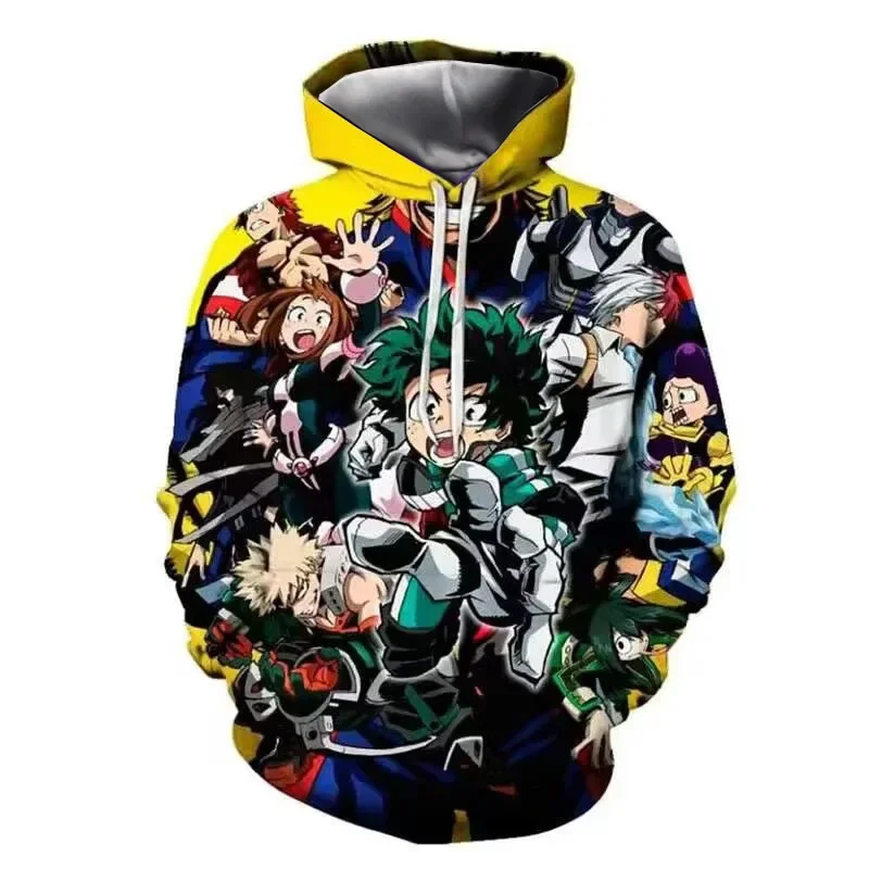 

My Hero Academy Series Anime Cosplay Hoodie 3D Printing Loose Hip Hop Fashion Casual Comfortable Hoodie Autumn and Winter New