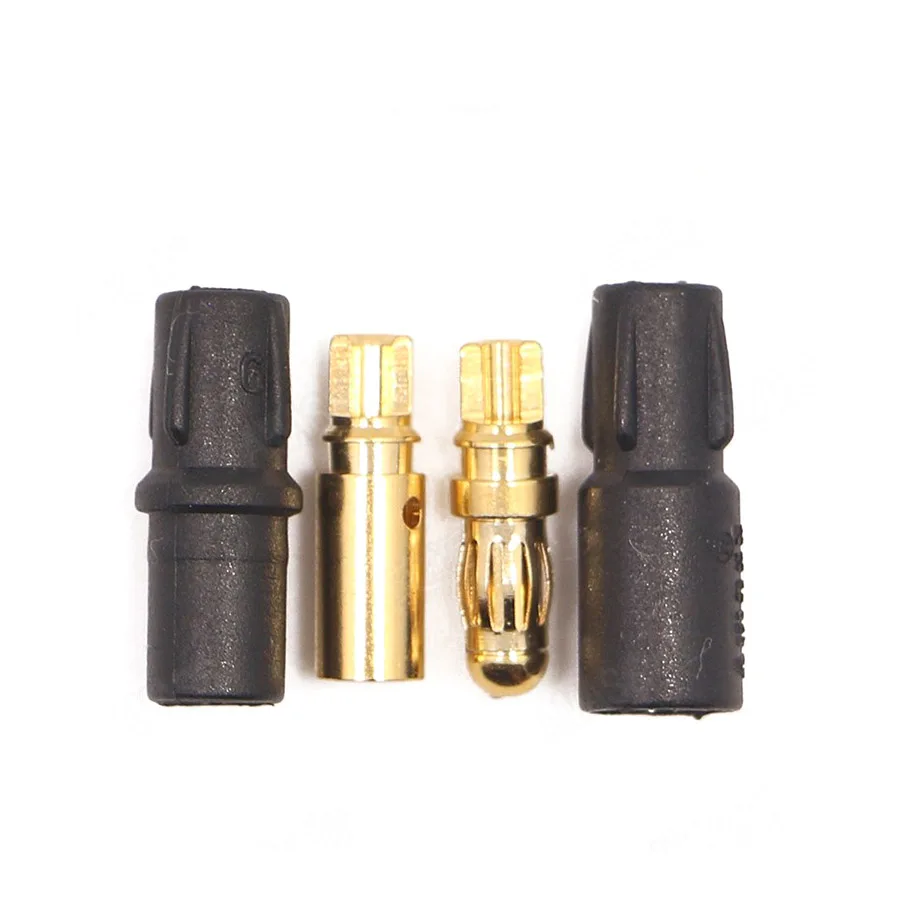 

50sets (50male+50female) SH3.5mm gold-plated plug with black protective cover suitable for Rc motor ESC drone boat accessories