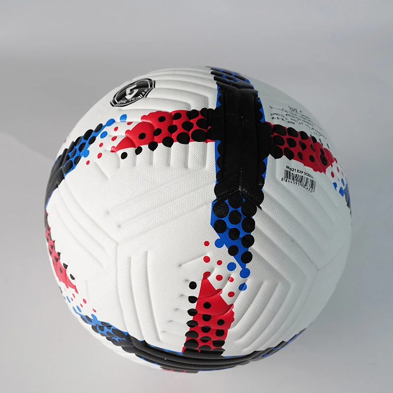 高品質PUスポーツトレーニングおよび公式試合用オリジナル標準サイズサッカーボール/フットボールボール（大人用）