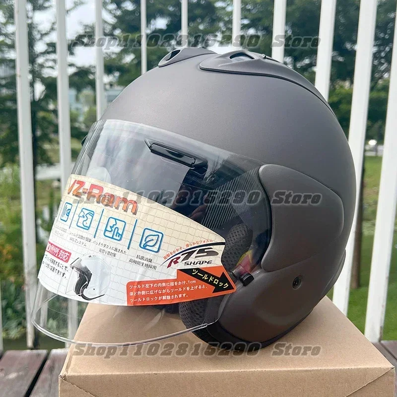 VZ-RAM Matte Gray Half Helmet Unisex Motorcycle Off-Road SZ-R VAS Helmet Downhill Racing Mountain Cross Casco Capacete