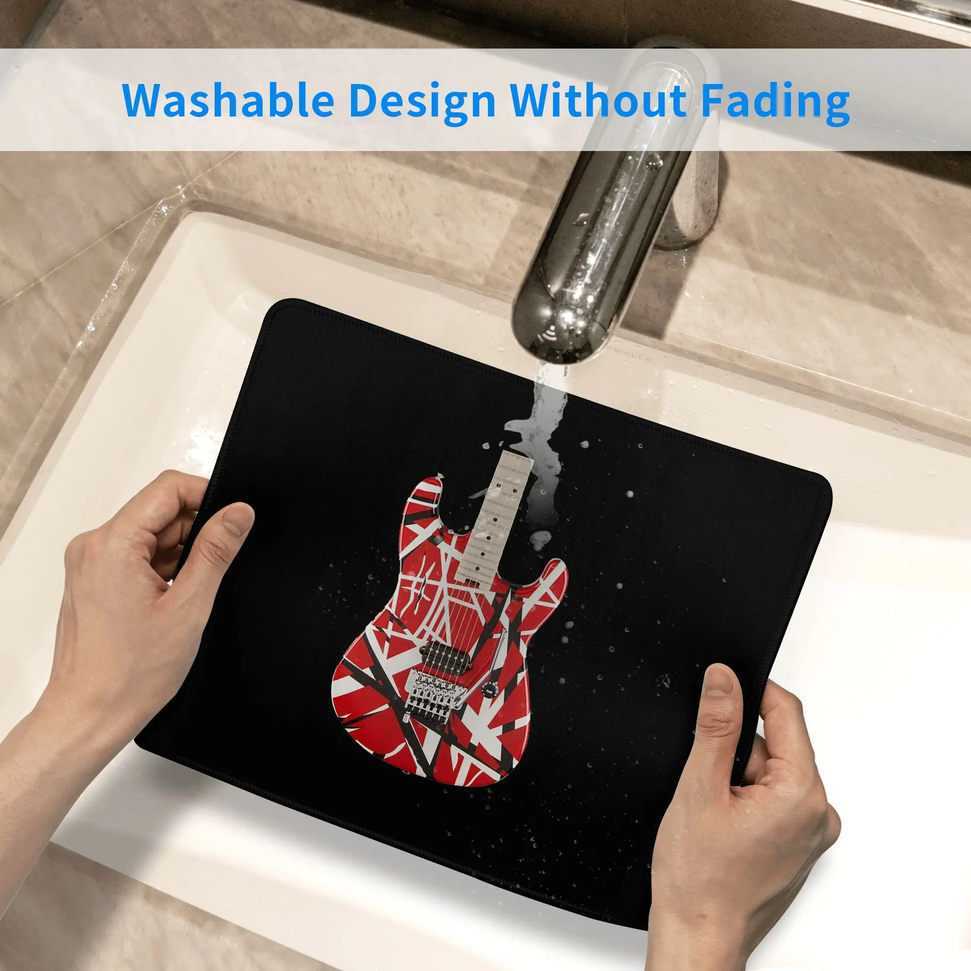 لوحة ماوس جيتار حمراء كبيرة لوحة مفاتيح الكمبيوتر ماوس حصيرة ألعاب الكمبيوتر المحمول حصيرة مكتبية ملحقات المكتب مفارش الطاولة