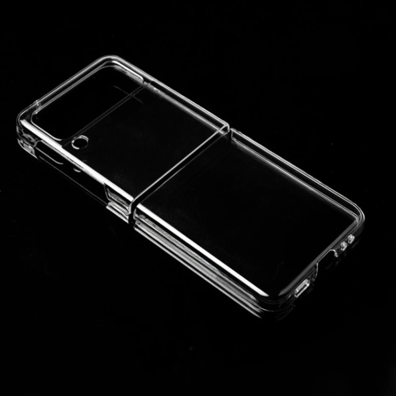 1pc Transparent Protective Cover For Galaxy Z Flip 3 5G Case Hard PC Shockproof Back Bumper Shell For Samsung Galaxy Z Flip Case