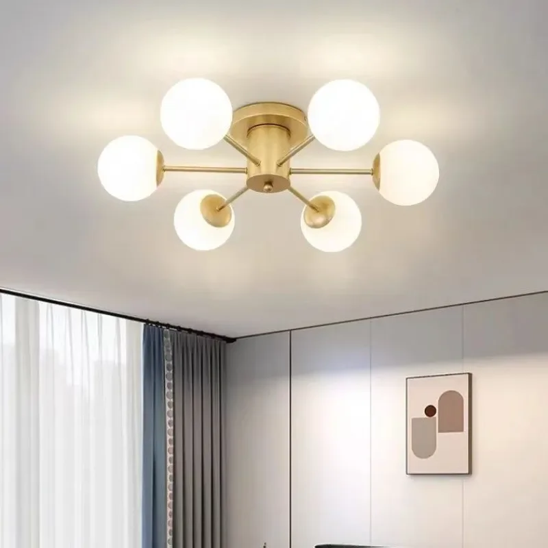 for Nordic Simple Modern Creative Wrought Iron Magic Bean Molecular Ceiling Lamp for Living Room Dining Room Bedroom Study