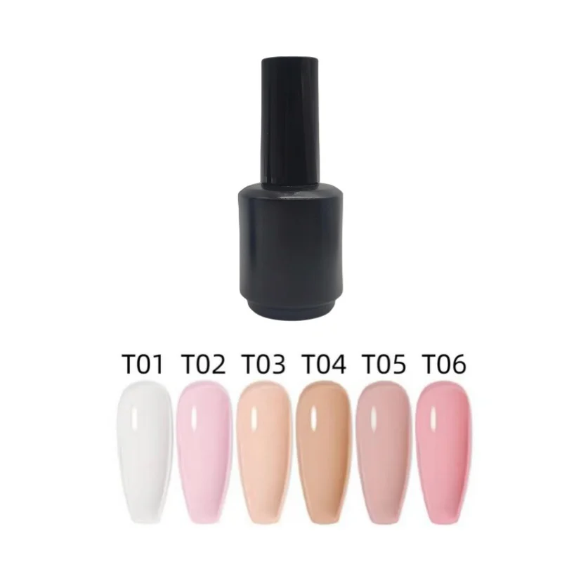 Gel color nudo da 8ml + Base coat + Top coat Soak Off long lasting un Set di smalto Gel UV 8 pezzi