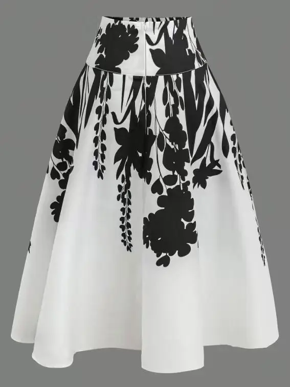 Les jupes de printemps et d'été pour femmes aux couleurs contrastées sont polyvalentes et décontractées