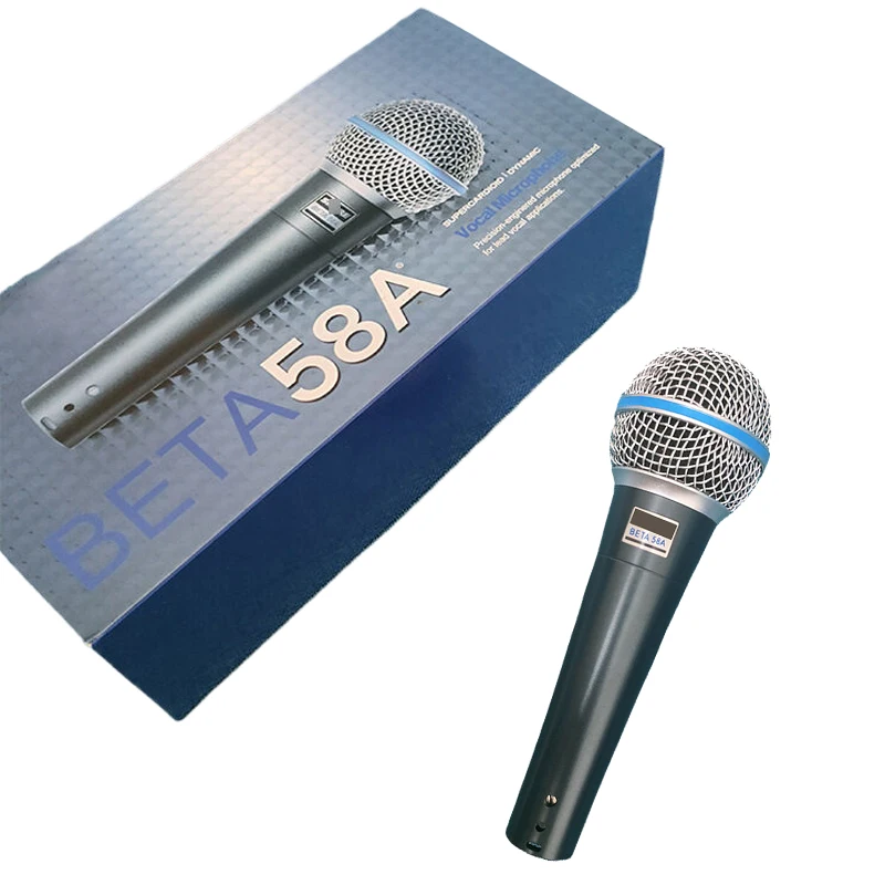 BETA 58A Supercardioid Dynamic Microphone For Stage Singing Professional Wired Microphone For Karaoke BBOX Recording Vocal