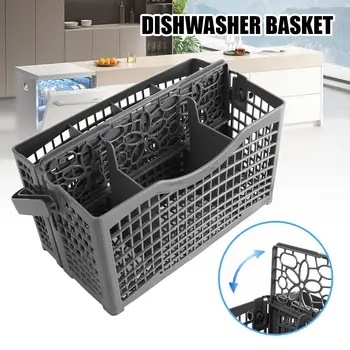För Bosch/Maytag/Kenmore/Whirlpool/LG/Samsung/Kitchenaid, GE universaldiskmaskin, knivar, gafflar, bestick, förvaringskorg, delar 8 best sales Dishwasher silverware basket - №8