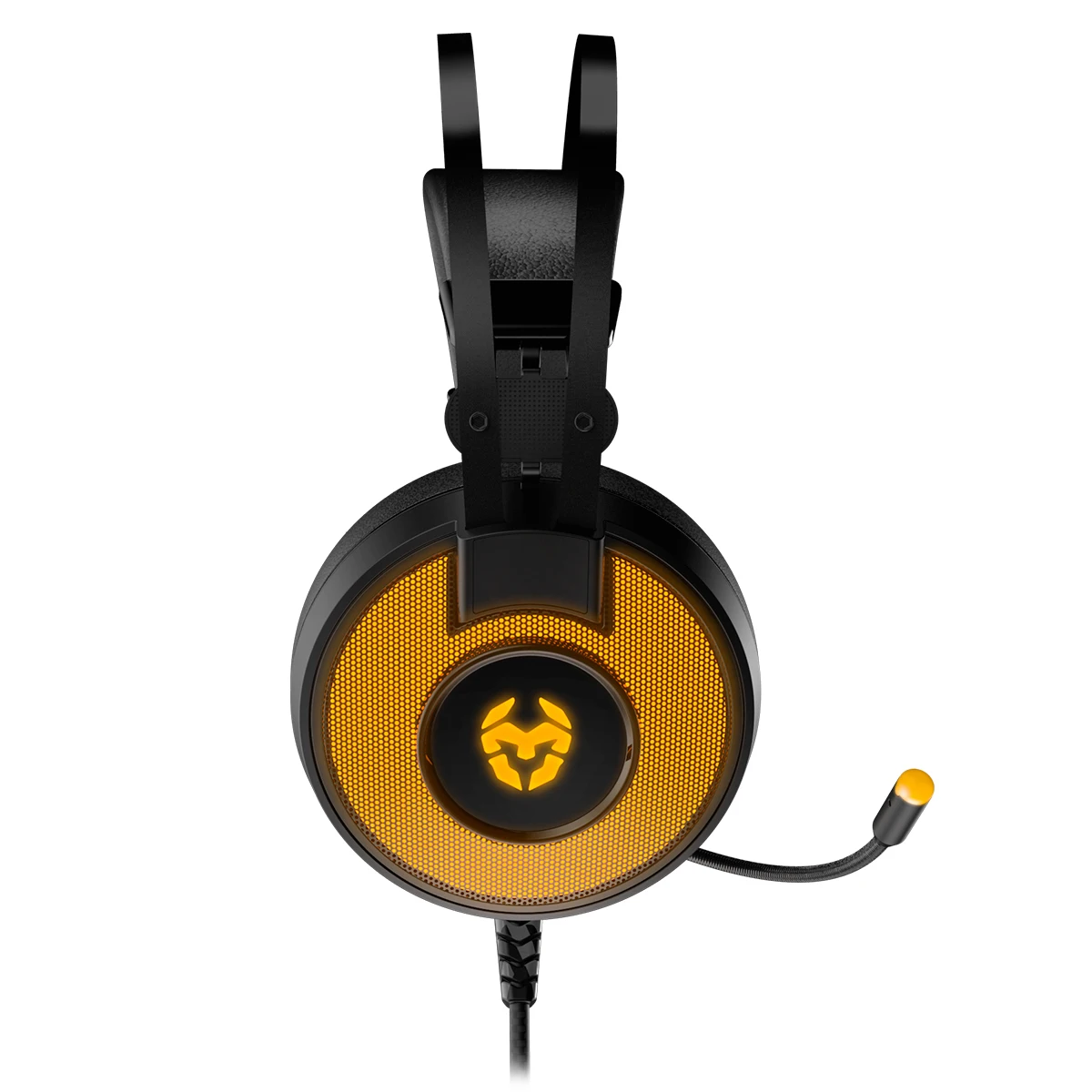 KROM KAYLE-cuffie da gioco con microfono, RGB flow 7 colori, audio virtuale 7.1, altoparlanti da 50mm, USB,PS4, PS5 e PC, nero