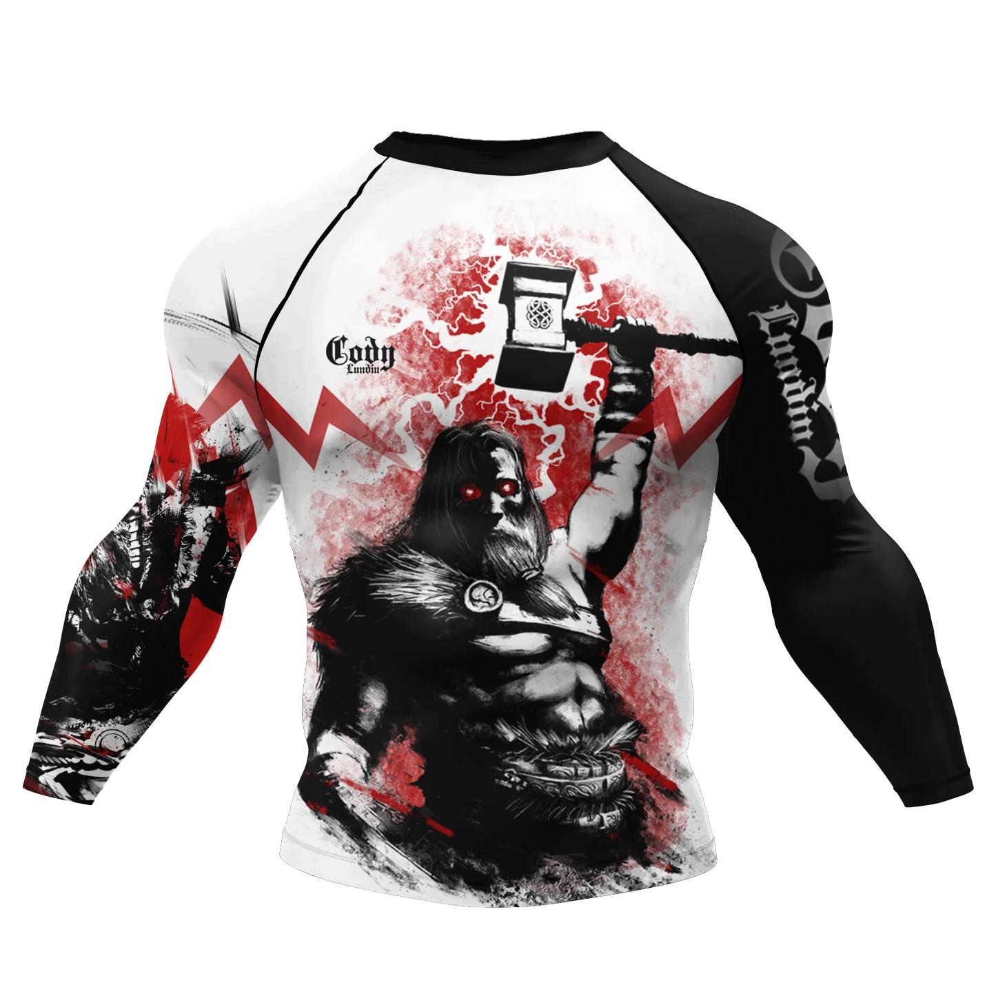 Cody Lundin Combat BJJ Rash Guards Grappling MMA Jiu Jitsu No Gi Fight Wear Sublimation Short Sleeves Running Fitness t-Shirts