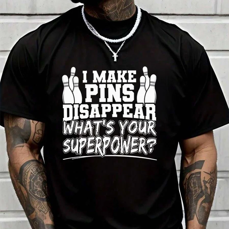 

Мужская футболка с графическим принтом I Make Pins Disappear, модная повседневная футболка в уличном стиле, подходит для путешествий и занятий спортом.