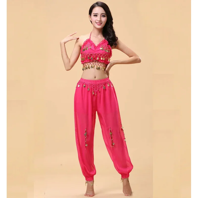 2025 novo conjunto de 2 peças trajes orientais profissionais feminino barriga para mulher traje de dança indiana vestido de bollywood ☆ ★ ee ☆ ★