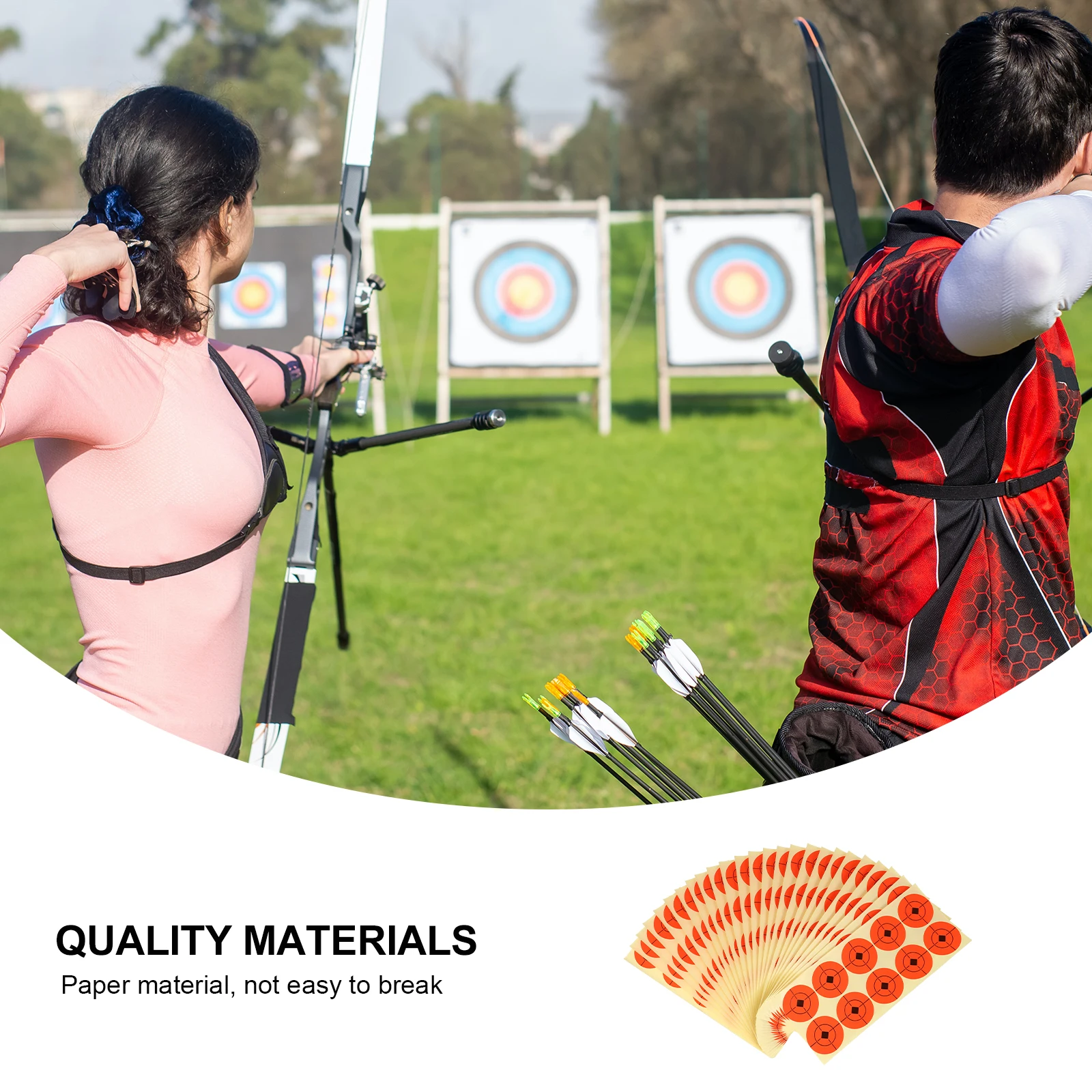 25 ورقة من ملصقات الرماية الهدفية، ورق تدريب ذاتي اللصق، ورق تمرين مطبوع شفاف للرياضة