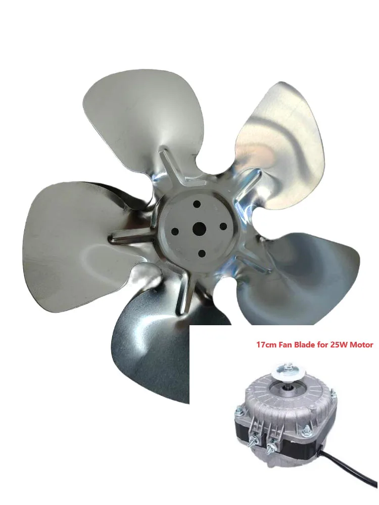 Refrigeration parts fridge parts aluminum fan blade 170mm  diameter