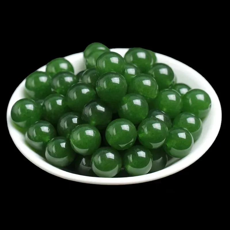 4/6/8/10/12/14mm Natural Myanmar Jadeite Green Burma Jade Round Beads For Jewelry Making Diy Bracelet Beaded Necklace Accessorie