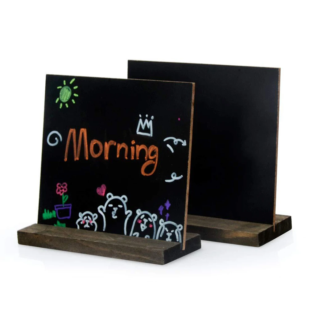 

Mini Chalkboard Retro Wooden Material Home Decor Bar Cafe Shop Sign Menu Display Memo Board Creative Wooden Mini