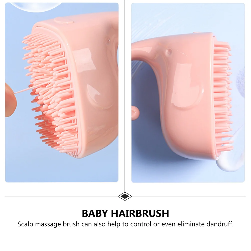 

Baby Shampoo Brush Silicone Portable Hair Cleaning Tool For Infant Head Massager Scalp Wash Hairbrush Newborn Gentle Exfoliating