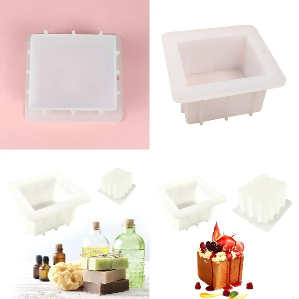 97BA DIY الصابون سيليكون الايبوكسي سيليكون قالب صب الخبز خبز صنع العفن 4 بوصة #1