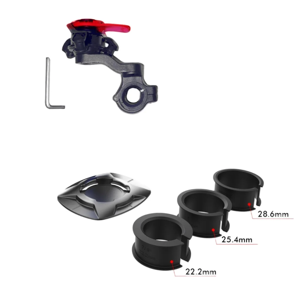 Telefoonhouder voor motorfietsstuur 360 ° Draaibare fietsbeugel Beveiliging Navigatie Ondersteuning Mount Moto Anti-Shock Telefoonbeugels