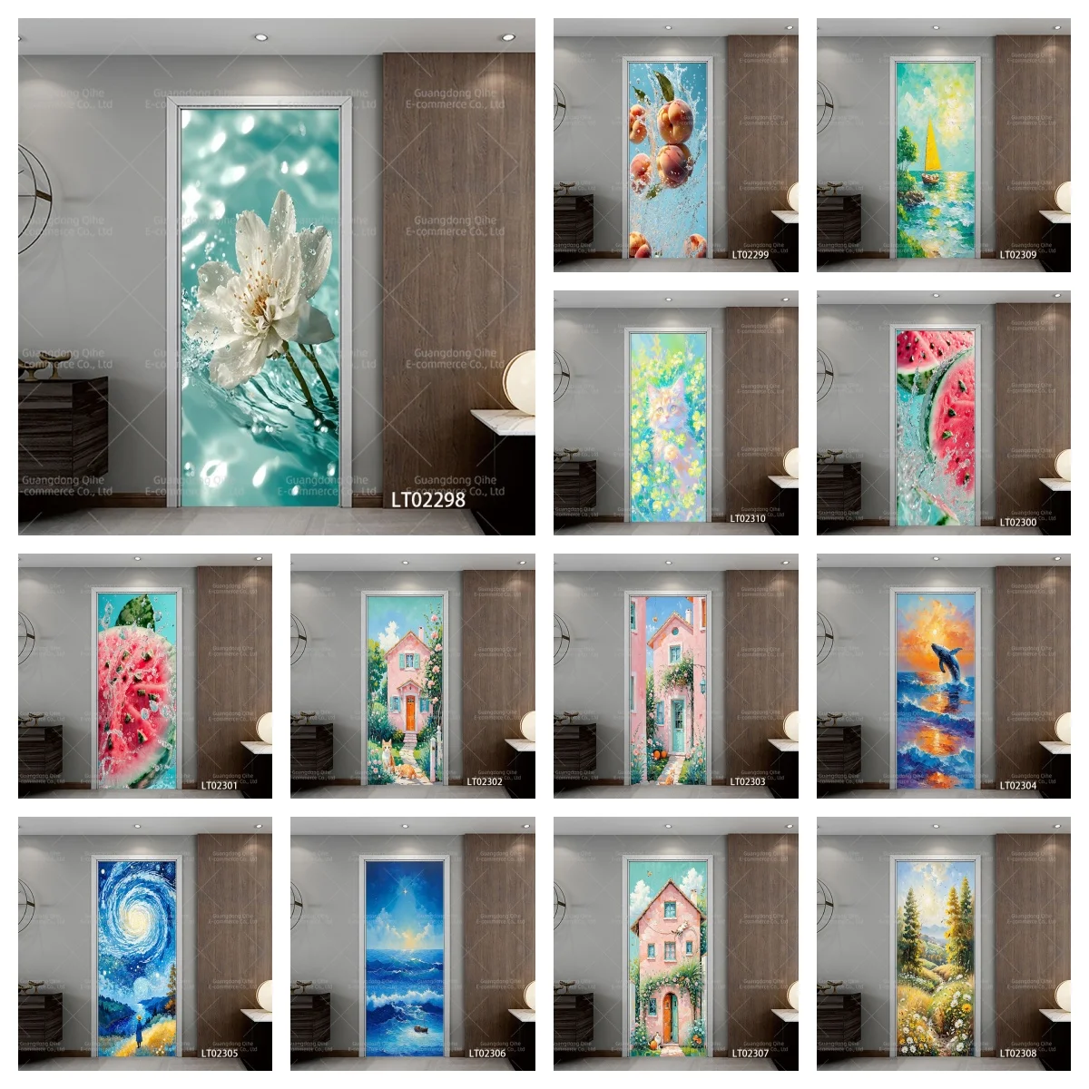 

Self Adhesive PVC 3D Wall Sticker, Removable Decorative Film, Waterproof Wallpaper for Living Room/Bedroom,DIY Home Decor