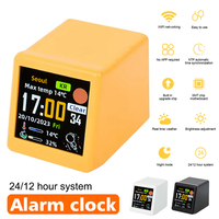 Smart Weather Station Desktop LED LCD Digital WiFi Clock Electronic Thermometer Hygrometer Sensor Outdoor