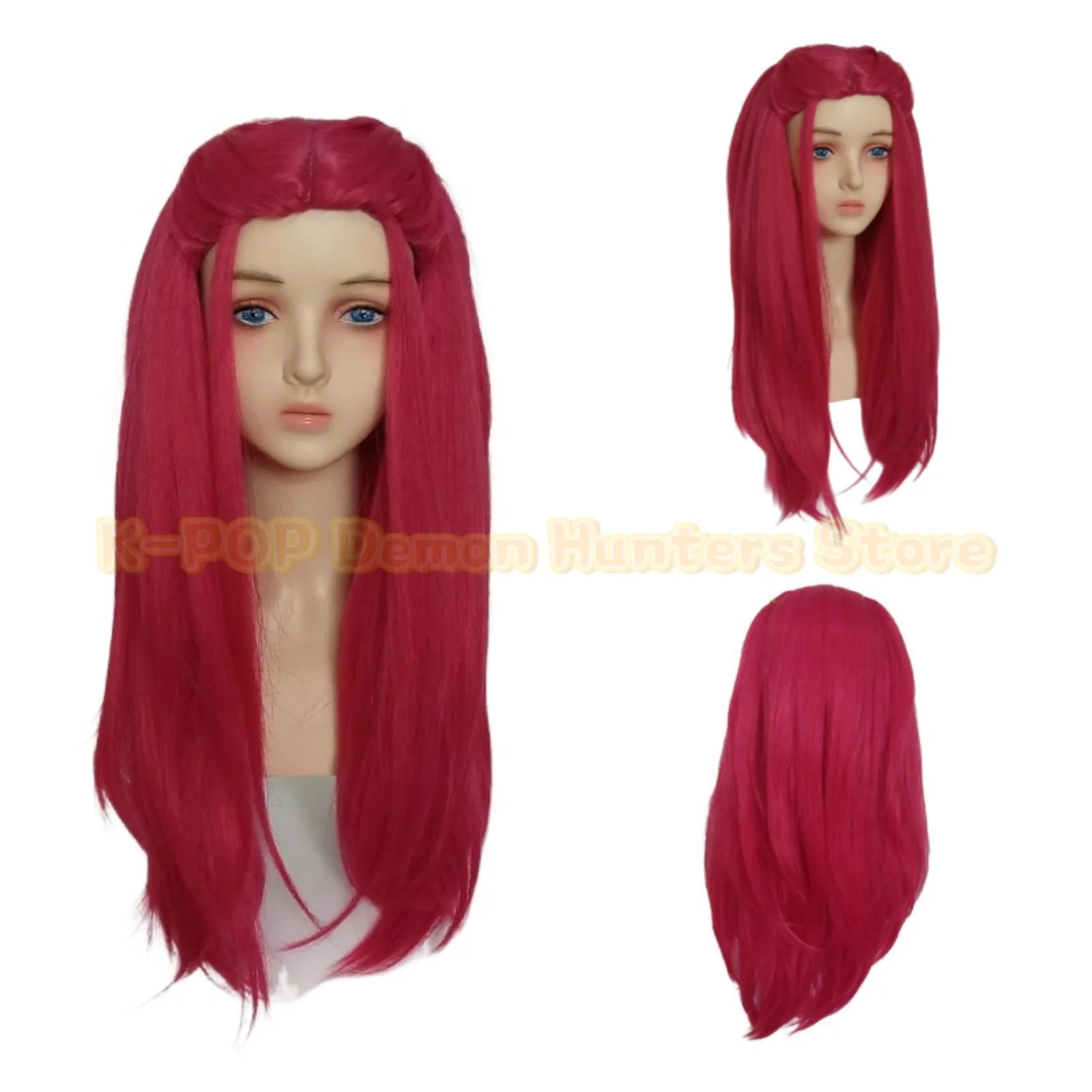 Peruka cosplay HOT KPOP Demon Hunters Rumi, fioletowa, na Halloween, imprezę, do odgrywania ról, odporna na ciepło, syntetyczna, na co dzień, prezent na Halloween