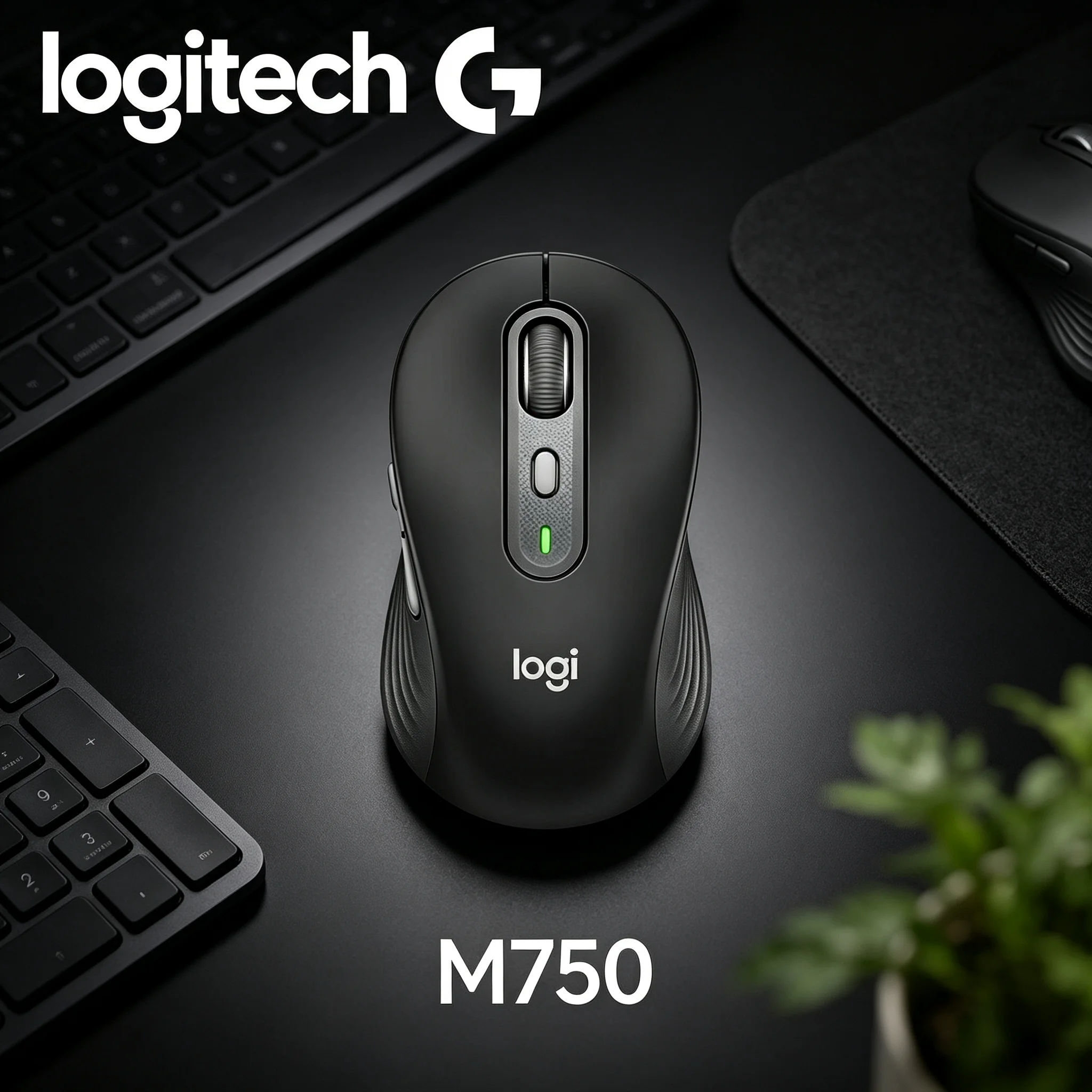 Logitech M750 2.4G Wireless Bluetooth Mouse Practical Replacement Mouse For Old Office Mice For Home And Business Workers
