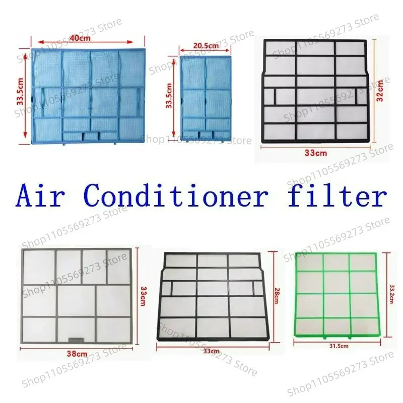 

For MITSUBISHI Air Conditioner filter 31.5X33.5/35/29.5/33.2/33/32CM 33X32CM 34X35CM 40x20.5CM Filter dust screen parts